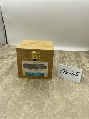 Fortnum & Masons Second Flush Darjeeling Tea Presentation Wood Storage Box. 4 D