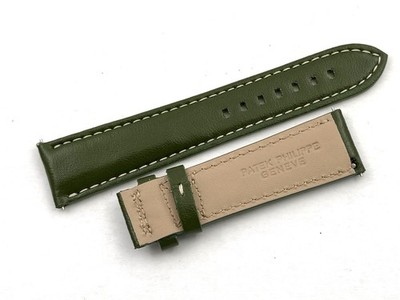 Patek Philippe Green Leather Strap 21mm Quick Handle Casual Deployant New