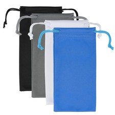 4Pcs Microfiber Soft Glasses Sunglasses Pouch With Drawstring for Men  Women