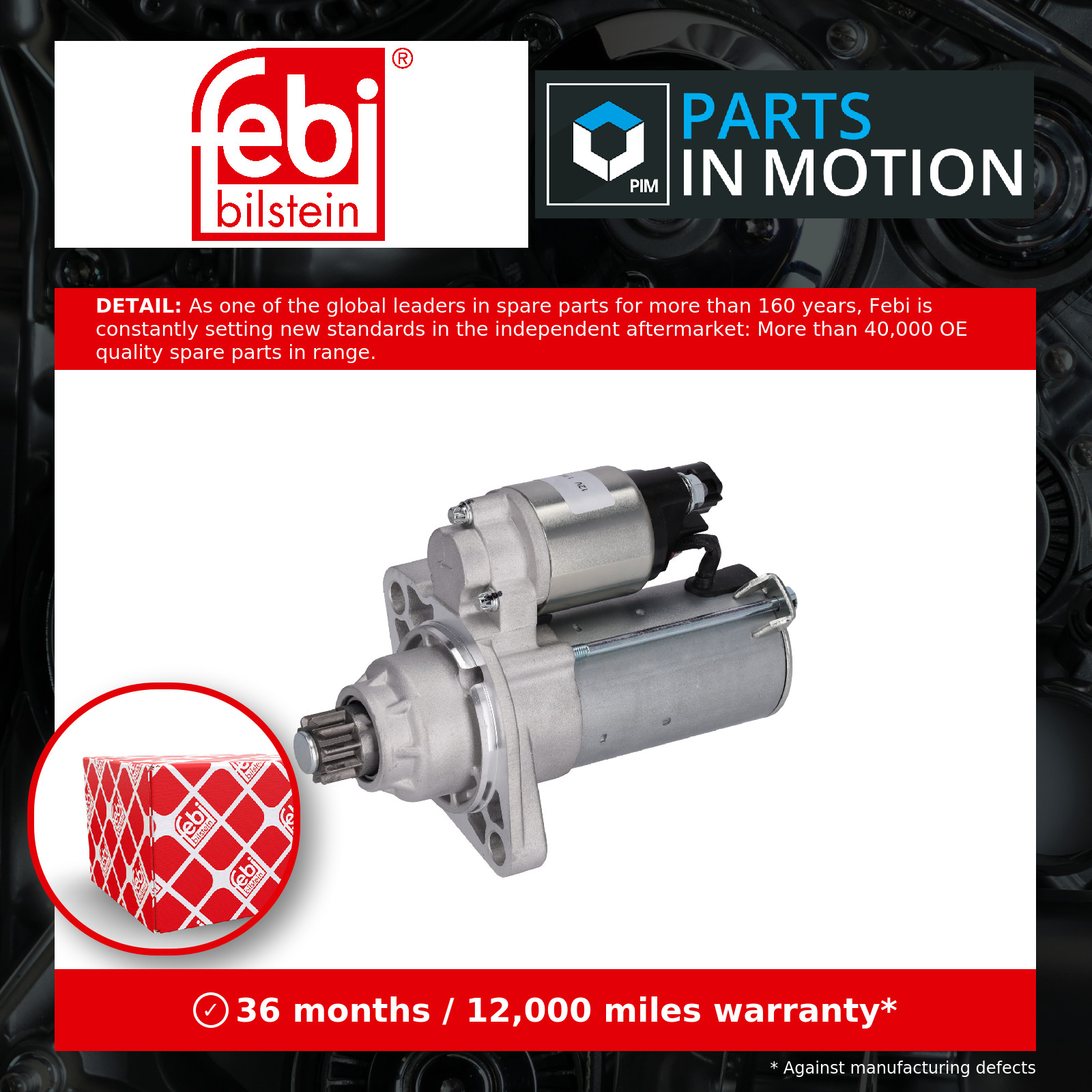 Fits FEBI 193168 STARTER ENGINE VW-Audi - Image 4