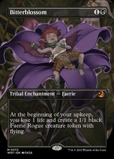 MTG Bitterblossom - Anime Borderless, NM-Mint, English Wilds of Eldraine: Enchan