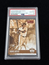 2018 Diamond Kings Shohei Ohtani #76 Sepia Artist’s Proof Red RC PSA 10 GEM POP3