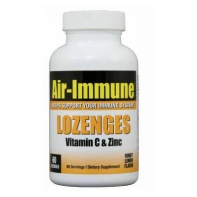 Vitamin C & Zinc Lozenges 60 Count  by Air-Immune