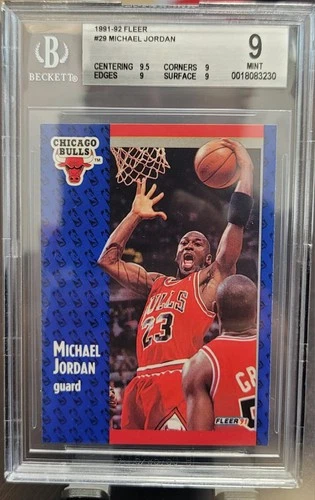 1991 Fleer Jordan BGS 9