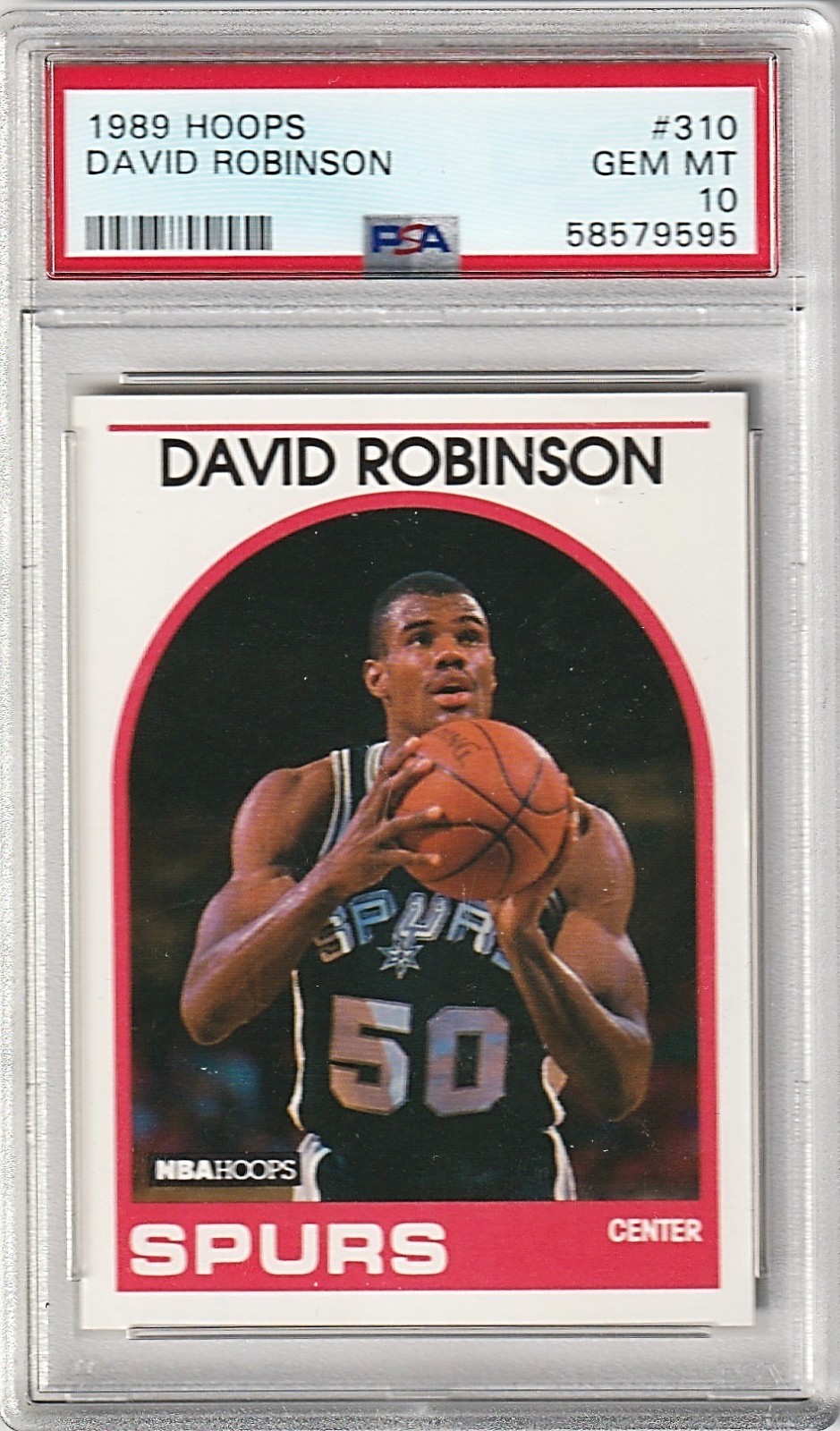 1989 Hoops David Robinson # 310 PSA 10