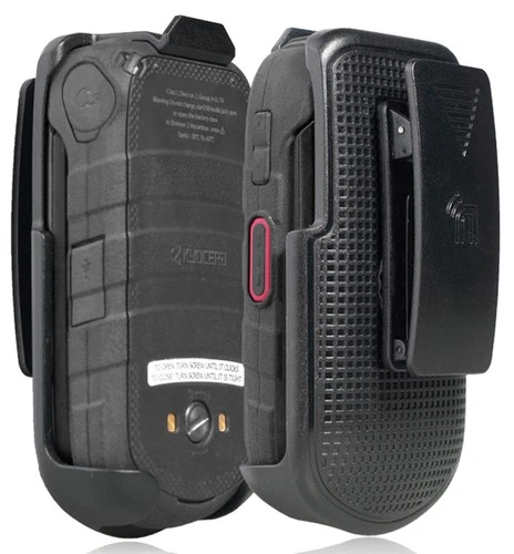 Black Belt Clip Holster Case Stand for Kyocera DuraXV LTE (Only E4610 E4710)