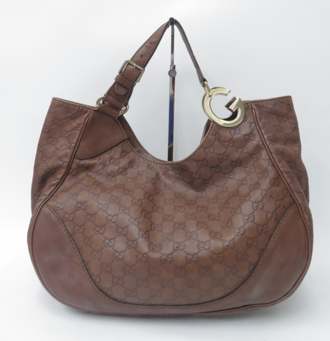 Autentica borsa a mano Gucci GG Guccissima in pelle Hobo Bag I#49779
