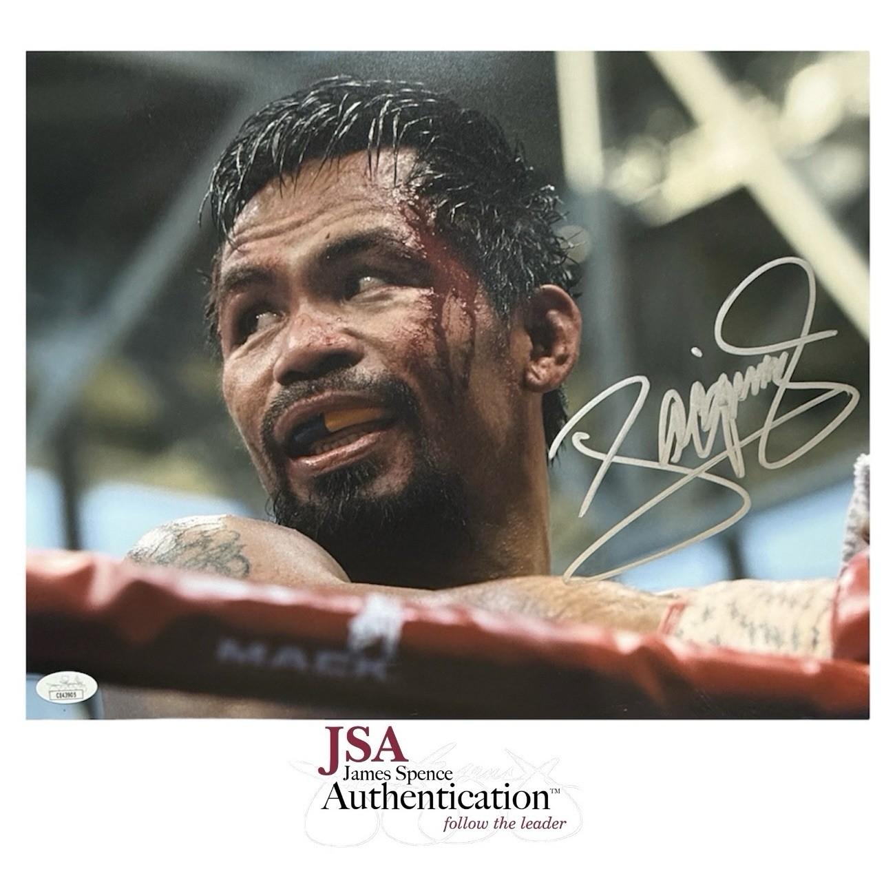 Manny Pacqui o Autographed Signed Manny Pacquiao 11x14 Photo with JSA COA 