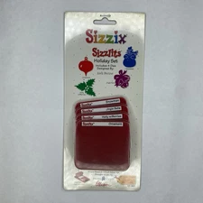 Sizzix Sizzlits Holiday Set Ornament Holly Snowman Jingle Bells Dies 38-9611