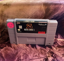 Williams Mortal Kombat 3 - Nintendo SNES Game Cartridge, Fighting, NTSC-U/C