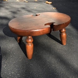 Vintage Ethan Allen 17" Antiqued Pine Old Tavern Foot Stool