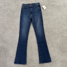 Mother High Waist Runaway Jeans Sz 28 Start Your Engines Skinny Flare NWT 268