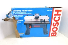 BOSCH BENCHTOP ROUTER TABLE RA1180, w/ 27" X 18" ALUMINUM WORK SURFACE