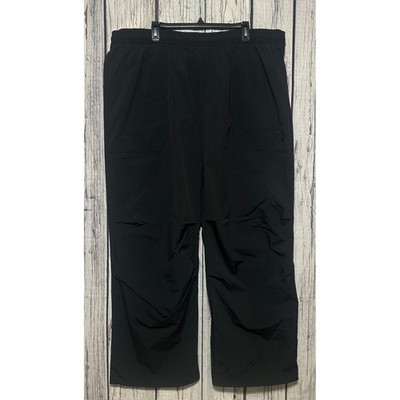 NWT Mens Nike Jordan Essentials Woven Pants FV7306-010 XXL 2XL Black Loose Fit