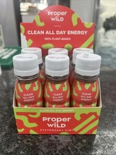 Proper Wild Energy Shot Strawberry Kiwi Cases of 6 2.5oz Organic