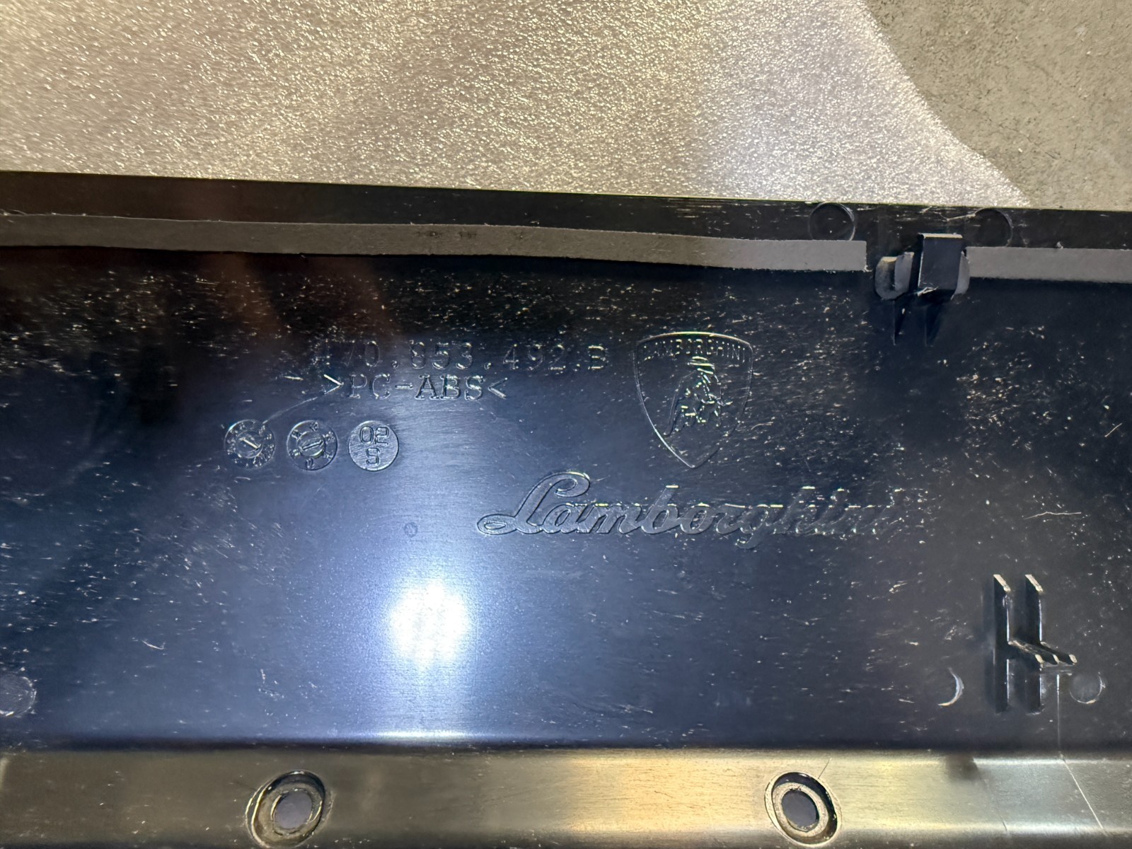 Lamborghini Aventador Factory Door Sills Scuff Left and Right 2015 OEM 470853492