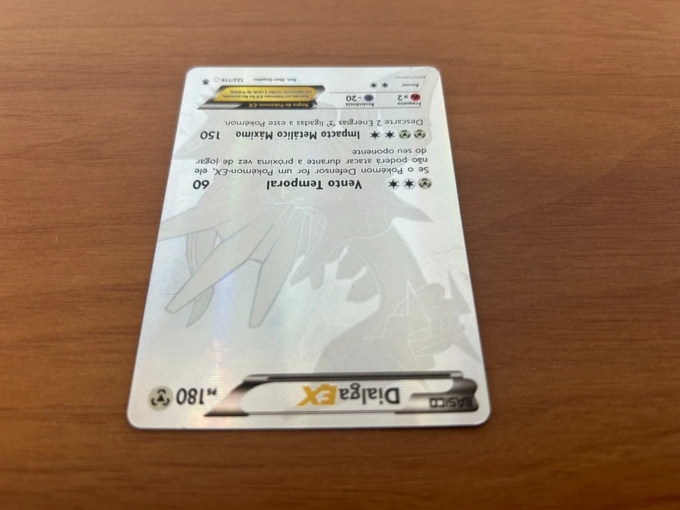 Dialga EX 122/119 XY Phantom Forces 2014 Pokemon Brazilian Full Art Card Rare MP - Image 4 of 4