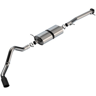 Borla 140833BC S-Type Cat Back Exhaust for 20-25 Silverado Sierra 2500 3500 6.6L