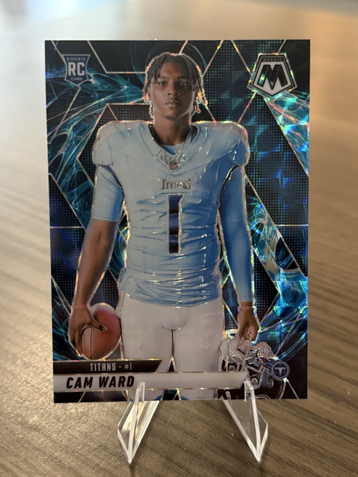 2025 Mosaic - Cam Ward Rookie Genesis Variation SSP Case Hit #272 Titans