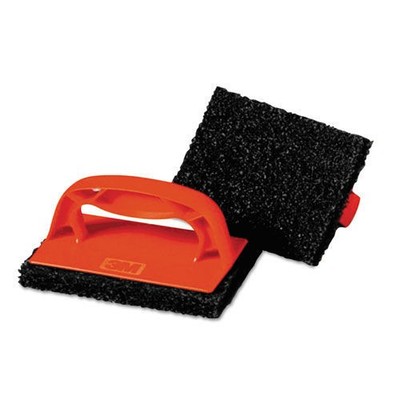Scotch-Brite PROFESSIONAL 59203 Scotchbrick Griddle Scrubber - RD/BLK (12/CT)New