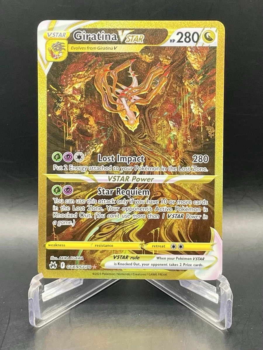 top 5 most rare pokemon cards Ace 10 - Giratina VSTAR #GG69 - Crown Zenith main image 0