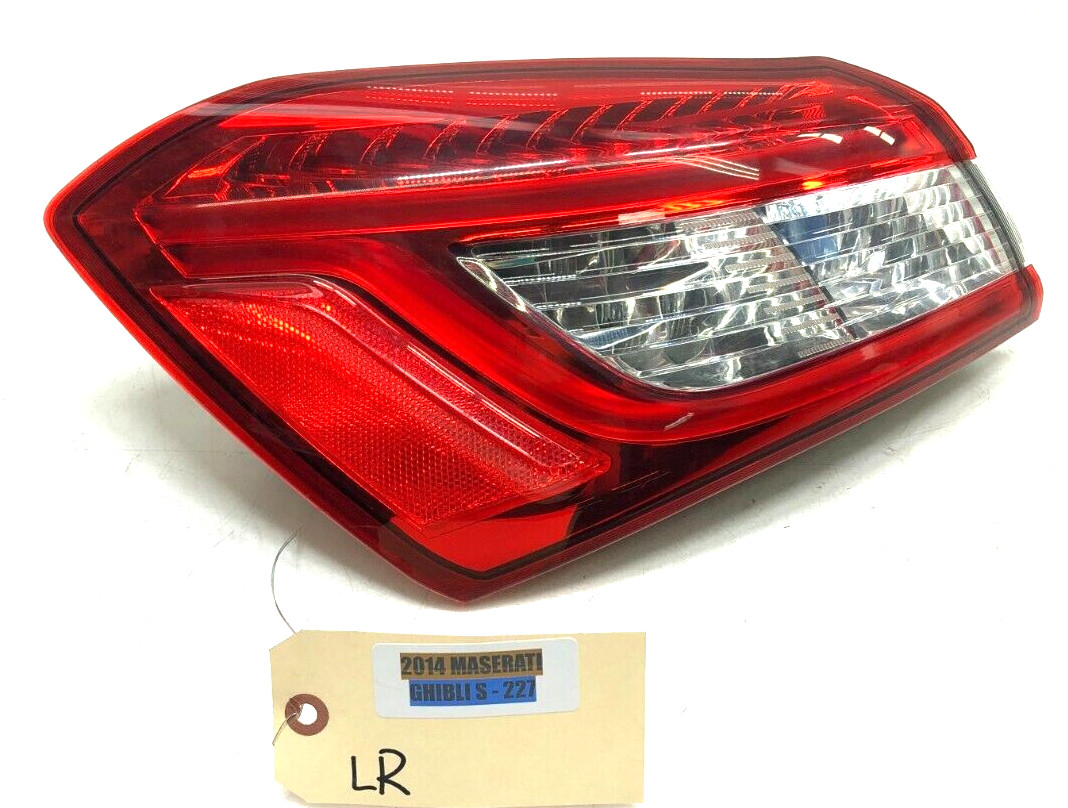2014-2019 MASERATI GHIBLI S Q4 LEFT DRIVER REAR OUTER TAIL LIGHT LAMP LED OEM.