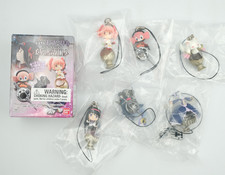 Madoka Magica Bandai Shokugan Puella Magi Chibi Mascot Charm Set of 7