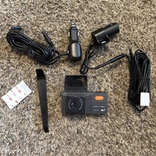 4K Dash Camera with 1080P Backup Camera 64GB SD Night Vision WiFi App Control