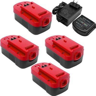 18V Battery/Charger for Black & Decker HPB18 18 Volt 4.5 Ah HPB18-OPE 244760-00