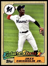2022 Topps Oversized 1987 Future Stars Box Topper Jazz Chisholm Jr. Miami