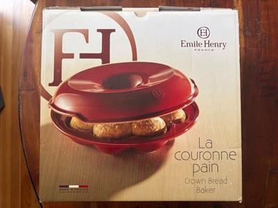 Emile Henry Made in France La Couronne Pain Crown Bread Baker  Color Fusain 5505