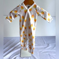 Monica + Andy Candy Corn Halloween 0-3 months Organic Cotton One Piece Sleep