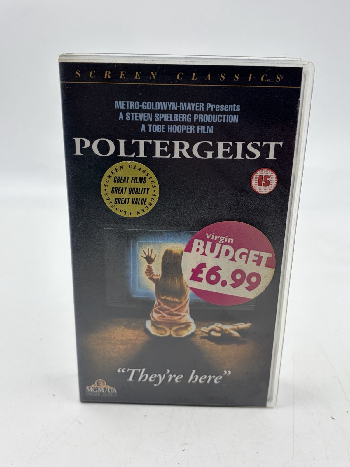 Poltergeist 1982 VHS PAL Horror Video Small Box