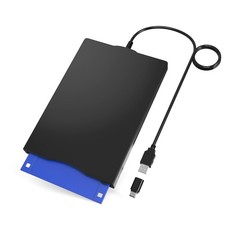 YEY USB 3.5-inch Floppy Disk Reader - External 1.44 MB Portable FDD for Black