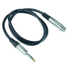 5m 6.35mm Stereo Jack Plug to XLR Female Socket Audio Lead