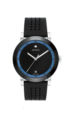 Brand New Movado Signature Sport 42mm Stainless Steel Silicone