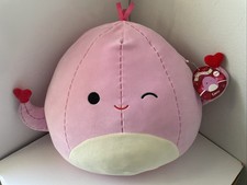 Squishmallows Saxa The Pink Polka Dots Stingray Large 12 Plush Kellytoy