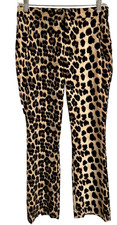 ZARA Chic NWOT LEOPARD Cheetah Animal Print TROUSERS Size XS
