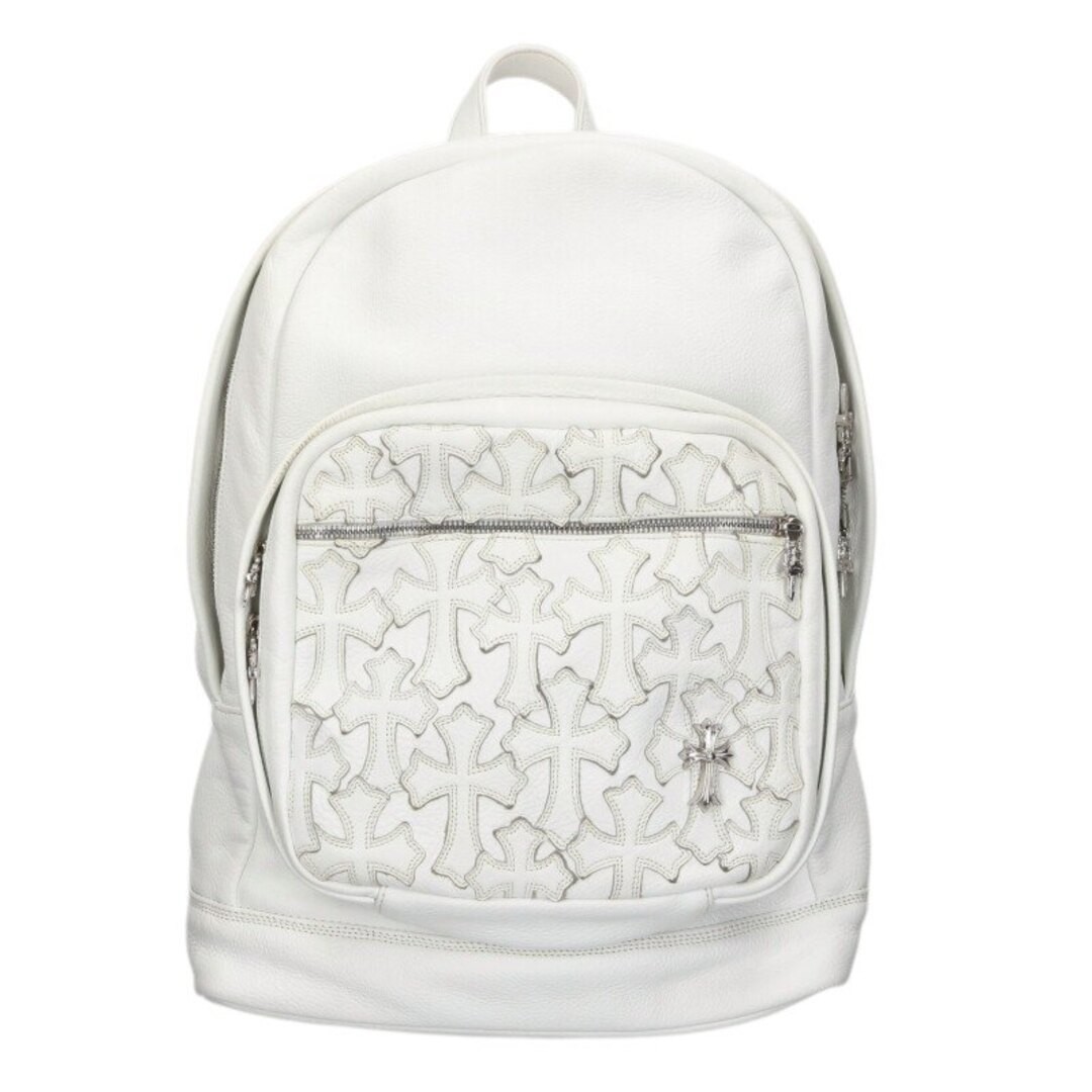 Chrome Hearts 7TH GRADE Semi-Metallic Cross Patch Leather Backpack Men's Used 02 image 2