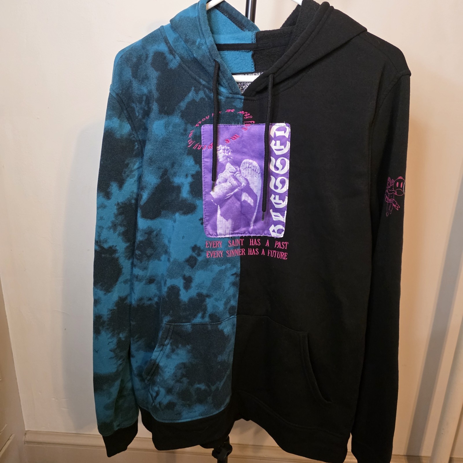 Brooklyn Cloth Blessed Split Two Toned Hoodie Sz … - image 1