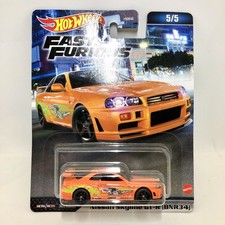 2023 Hot Wheels Nissan SKYLINE GT-R (BNR34) Orange FAST & FURIOUS