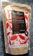 Valrhona Premium French Baking Dark Chocolate Discs (Feves) 8 Ounce / 250 Grams