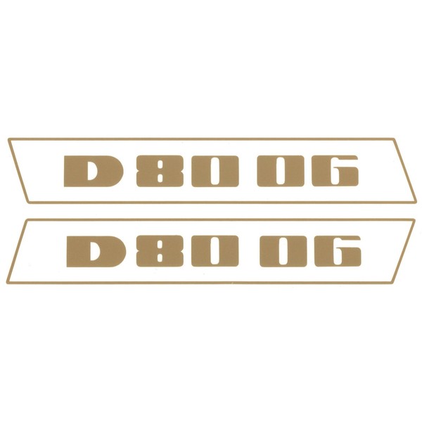Deutz D8006 Gold Bis 1974 Schlepper Traktor Aufkleber Klebefolie Klein Schmal-image