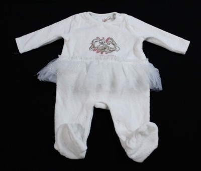Disney Baby Girls You Bring Me Joy Graphic Jumpsuit AP2 White Size: 56(1-2Month)