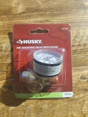 #ad #ad Husky Air Adjusting Valve With Gauge 1 4quot; New $6.99