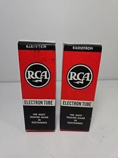 NOS Pair 1960s RCA 1 Is Tung Sol 5881 Tubes radiotron 