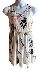 POGTMM Women’s Casual Summer Dress Size 2X  White Floral
