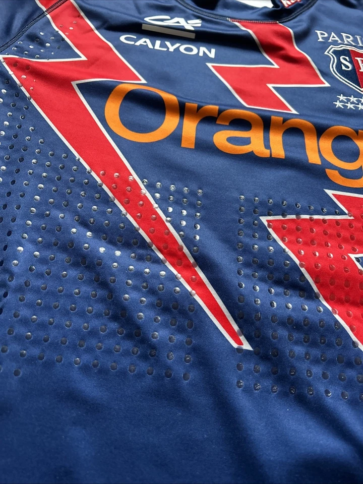 Maillot stade Francais Paris Kappa- Porté 10 - Brother Orange Vintage ancien - L - Photo 3/4