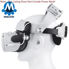 Enhanced Elite Head Strap and Powerbank Holder for Oculus Quest 2 VR Accessories