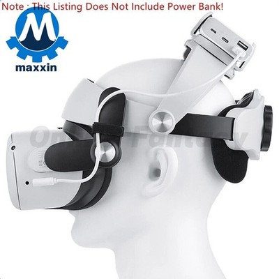 Enhanced Elite Head Strap and Powerbank Holder for Oculus Quest 2 VR Accessories